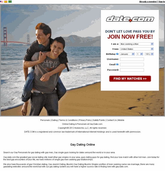 dating websites gay
